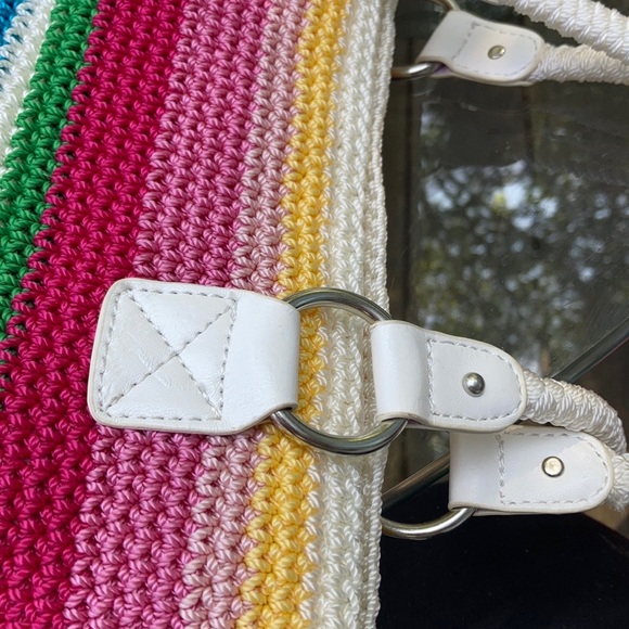 Rainbow crochet Lina bag and matching shopper - Picture 5 of 11